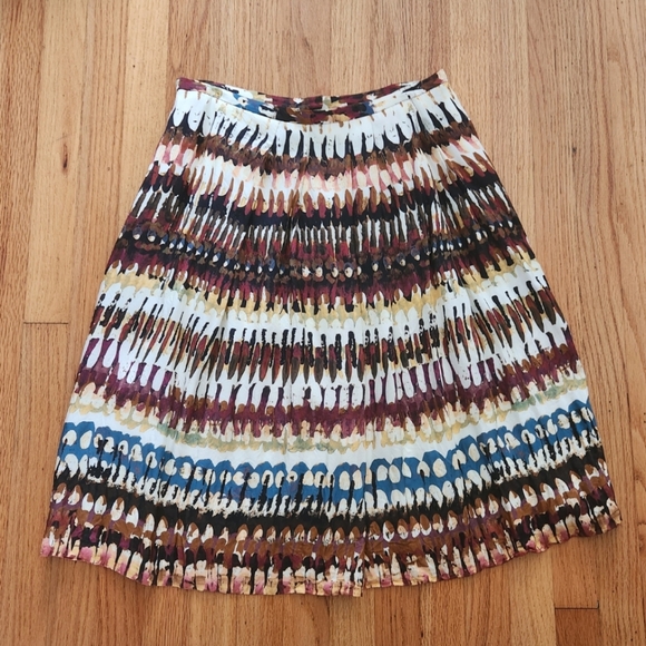 Lafayette 148 New York Dresses & Skirts - Lafayette 148 New York Pleated Multicolor Patterned Skirt Size 10